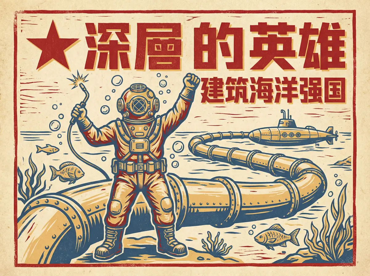 深海焊接师王涛同志，水下建设的劳动模范 - 吃瓜51